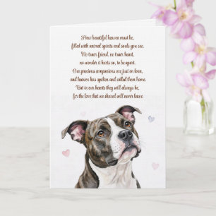 Hundesympathie Pitbull Pitty Verlust Spirituell Karte