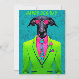Hundetag Grußkarte - Funny Custom Pater Lover Einladung