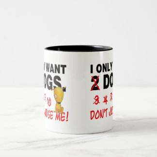 HundeTasse - beurteilen Sie mich nicht! Zweifarbige Tasse