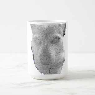 Hundetasse – Minimalistisches Grafikdesign Kaffeetasse