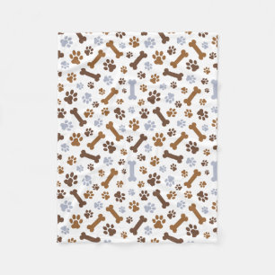 Hundetatze druckt Muster Fleecedecke