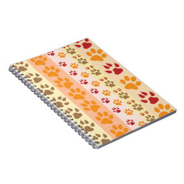 Hundetatze druckt Muster Notizblock