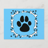 Hundetatzen und Hundeknochen