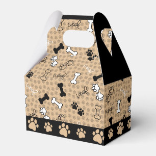 Hundethema-Tatzen-Druck Geschenkschachtel