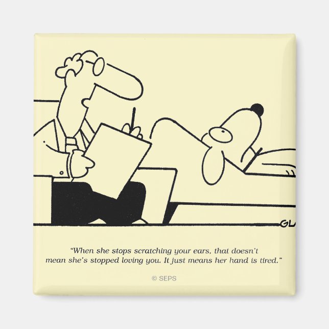 Hundetherapie Magnet (Vorne)