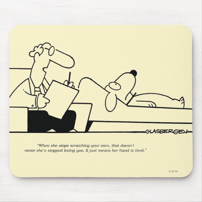 Hundetherapie Mousepad (Vorne)