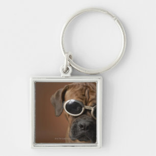 Hundetragende Sonnenbrille 3 Schlüsselanhänger