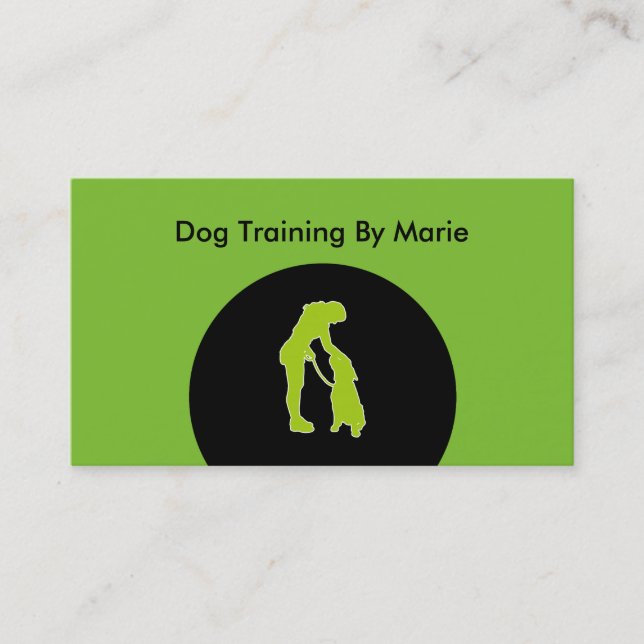 Hundetrainer Visitenkarte (Vorderseite)