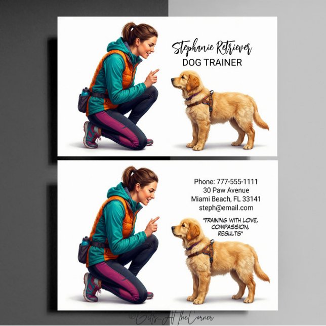 Hundetrainer  visitenkarte (Von Creator hochgeladen)