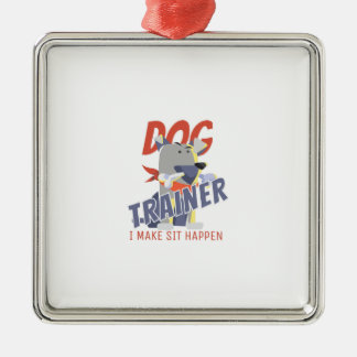 Hundetrainerin Ich mache Ssit möglich Ornament Aus Metall