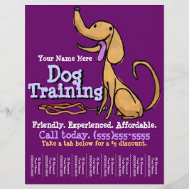 Hundetraining. Kundenspezifischer Flyer