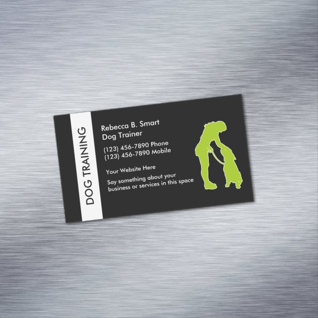 Hundetrainings-Visitenkarte-Magnet Magnetische Visitenkarte (Beispiel)