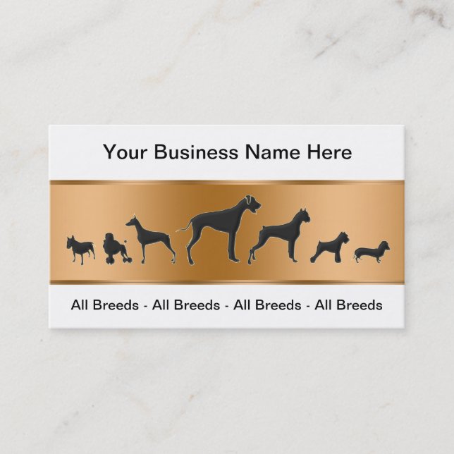 Hundetrainings-Visitenkarten Visitenkarte (Vorderseite)