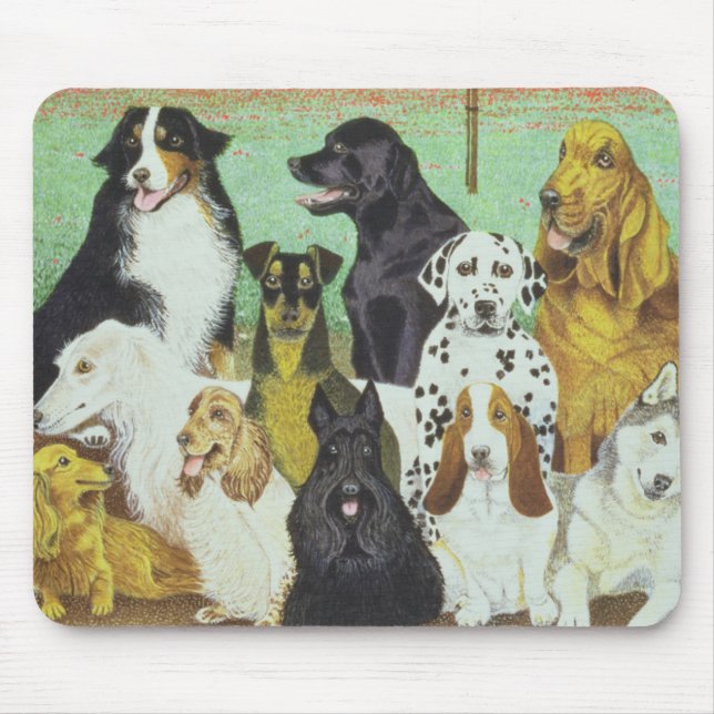 Hundeuhr Mousepad (Vorne)