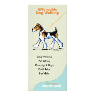 Hundewanderer-Modell-Geschäfts-Anzeigenpreisliste Werbekarte
