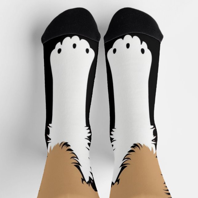 Hundewelpe Feet Vorderpfanne hinten Socken (Oben)