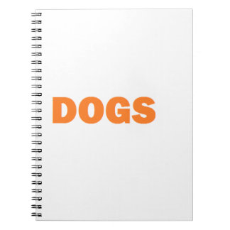 HUNDEWort in Gelb Notizblock