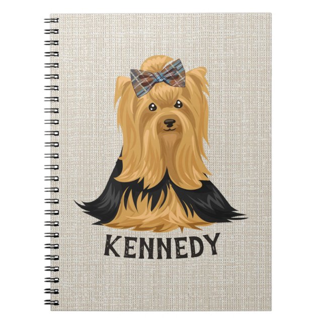 Hundeyorkshire-Terrier Yorkie Welpen-| Notizblock (Vorderseite)