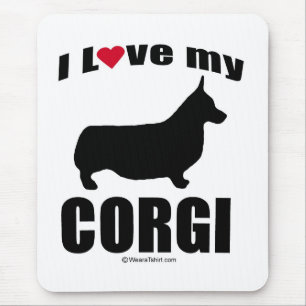 "HUNDEzucht" - CORGI - "ICH LIEBE MEIN CORGI " Mousepad