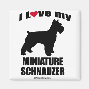 "HUNDEzucht" - MINIATURSCHNAUZER - "ICH LIEBE Magnet