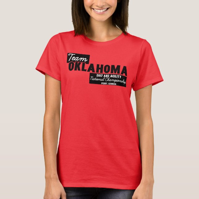 HUNDEZUCHTVERBAND Oklahoma-Angehörig-Team 2017 T-Shirt (Vorderseite)