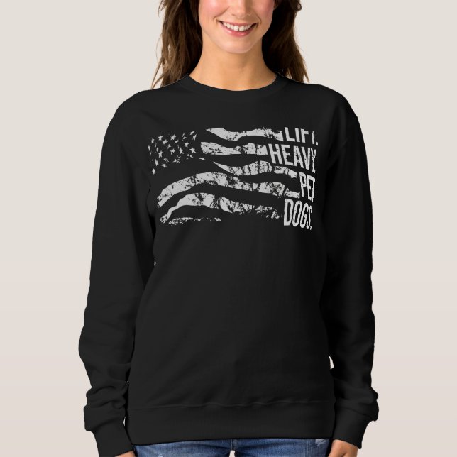 Hündhunde mit hohem Gewicht Sweatshirt (Vorderseite)