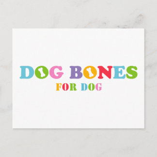 Hundknochen für Hunde Postkarte