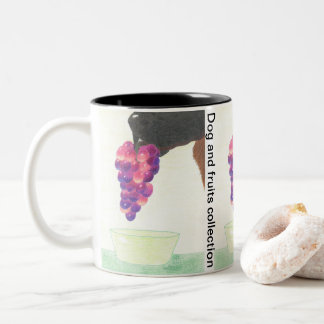 Hundnase und Traube Zweifarbige Tasse