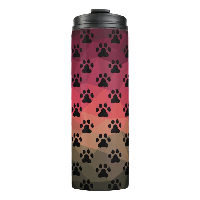 Hundpfoten, Tierfüßler, Katzenfuß Thermosbecher (Vorderseite)