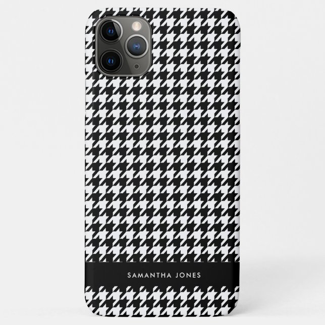 Hunds Tooth Personalisiert Case-Mate iPhone Hülle (Rückseite)