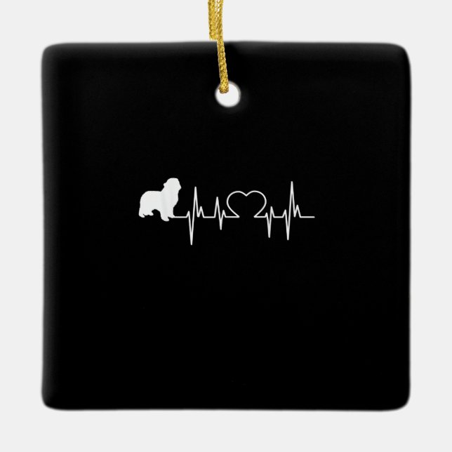Hundshunde in Neufundland | Animal Lover Gift Keramikornament (Vorderseite)