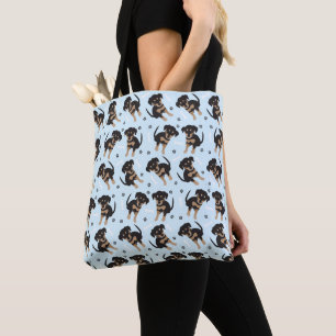 Hundsitze auf dem Muster "Hunde mit gepolstertem M Tasche