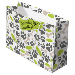 Hundsknochen und -pasten nahtlos große geschenktüte