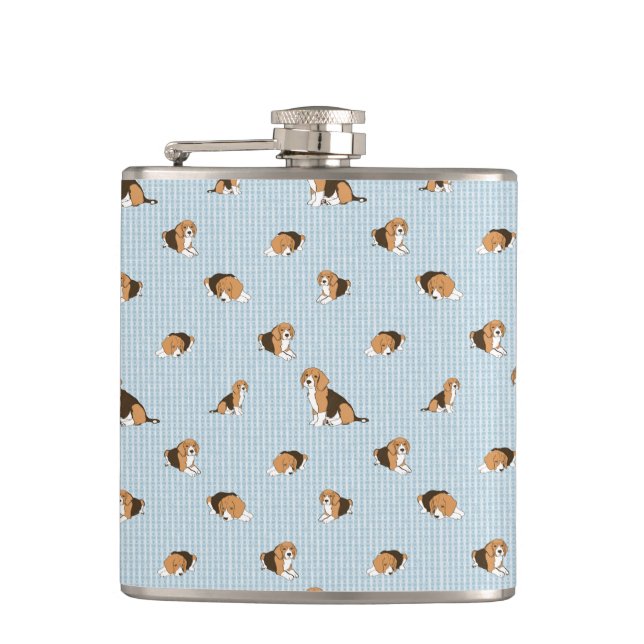 Hundsmuster Flachmann (Vorderseite)