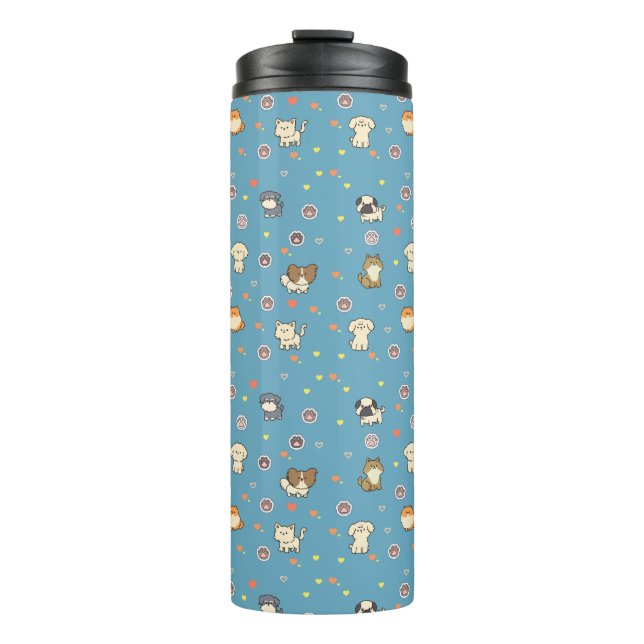 Hundsmuster Thermosbecher (Vorderseite)