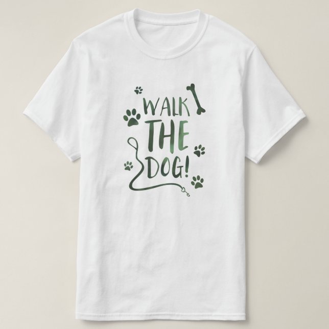 Hundspaziergang T-Shirt (Design vorne)