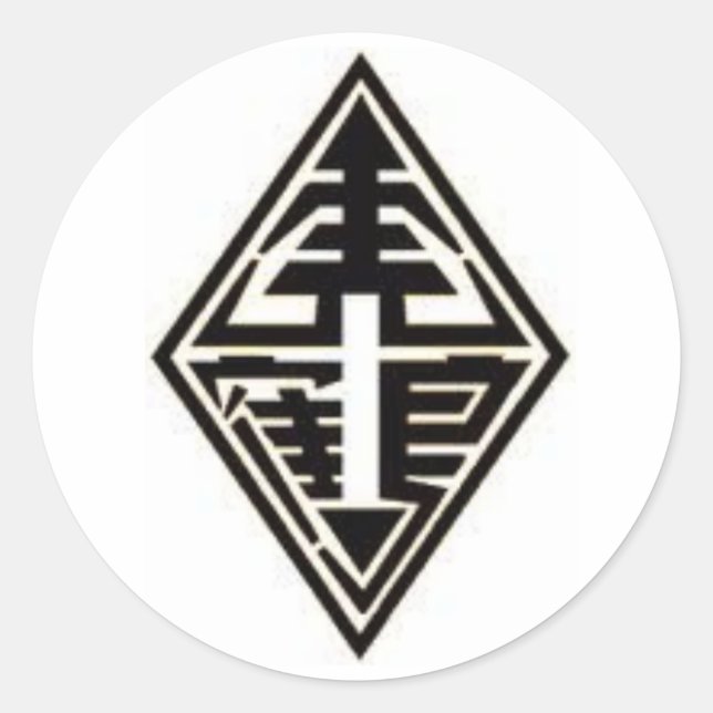 HUNG GAR TIGER CRANE RUNDER AUFKLEBER (Vorderseite)