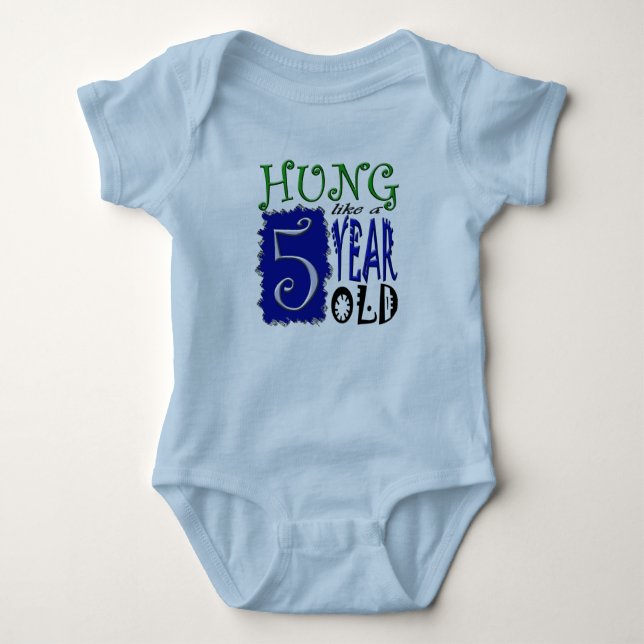 Hung mögen ein 5-Jähriges Baby Strampler (Vorderseite)