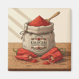 Hungarian Kalocsai Paprika – Red Paprika Powder Magnet