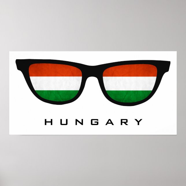 Hungary Shades custom text & color poster (Vorne)