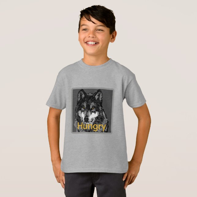 Hunger - Der grundlegende T - Shirt von Kindern (Vorne ganz)