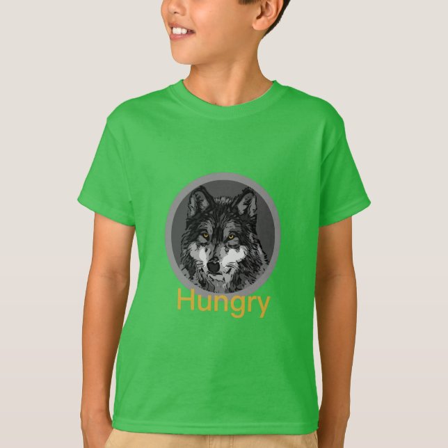 Hunger - Der grundlegende T - Shirt von Kindern (Vorderseite)