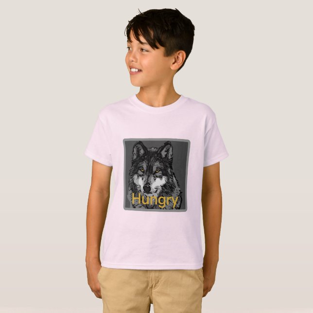 Hunger - Der grundlegende T - Shirt von Kindern (Vorne ganz)