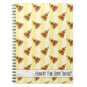 Hunger nach einigen Ideen? (Pizza) - Notebook Notizblock