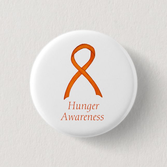 Hungerfestung Awareness Ribbon Custom Button (Vorderseite)