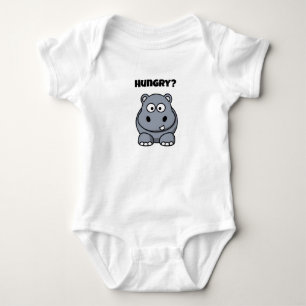 Hungerfestungen Hippo Funny Kids Hippopotamus Cart Baby Strampler