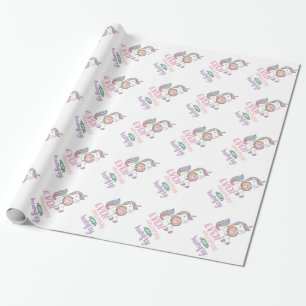 Hungerfestungen Unicorns Niedliche Kunst, Dichtung Geschenkpapier