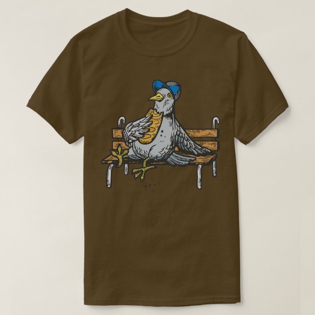 Hungertaube lustige Geschenke für Taubenliebhaber T-Shirt (Design vorne)
