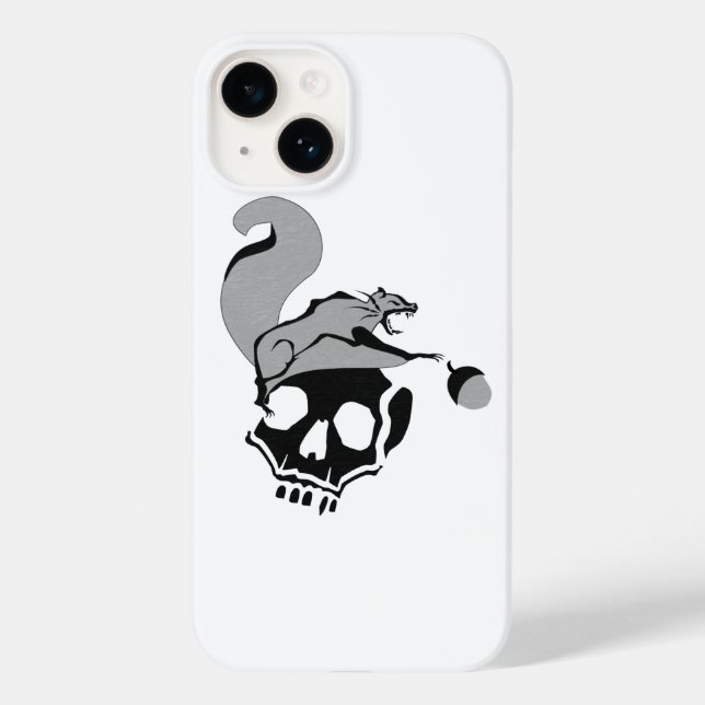 Hungrig Flying Gray Death Eichirrel Case-Mate iPhone 14 Hülle (Rückseite)