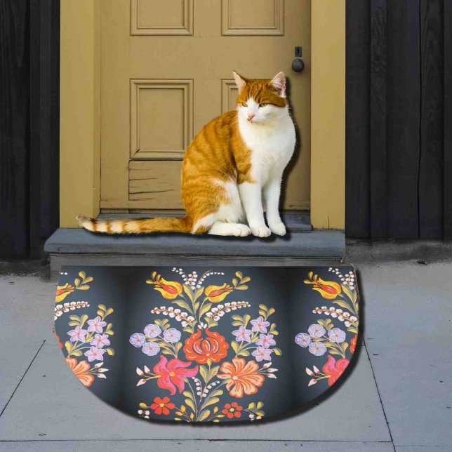 hungrige Blume - lebhafte Farben Fußmatte (Von Creator hochgeladen)